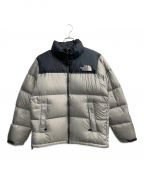 THE NORTH FACEザ ノース フェイス）の古着「Nuptse Jacket (ヌプシジャケット)」｜グレー×ブルー