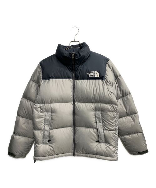 THE NORTH FACE（ザ ノース フェイス）THE NORTH FACE (ザ ノース フェイス) Nuptse Jacket (ヌプシジャケット) グレー×ブルー サイズ:Lの古着・服飾アイテム