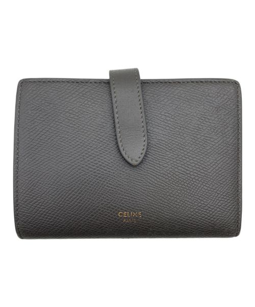 CELINE（セリーヌ）CELINE (セリーヌ) ミディアムストラップウォレット グレーの古着・服飾アイテム