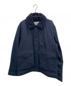 WOOLRICHウールリッチ）の古着「Ripstop Sherpa Trucker jacket」｜ネイビー