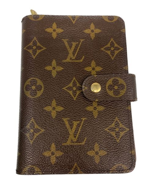 LOUIS VUITTON（ルイ ヴィトン）LOUIS VUITTON (ルイ ヴィトン) ポルトパピエ・ジップ ブラウンの古着・服飾アイテム