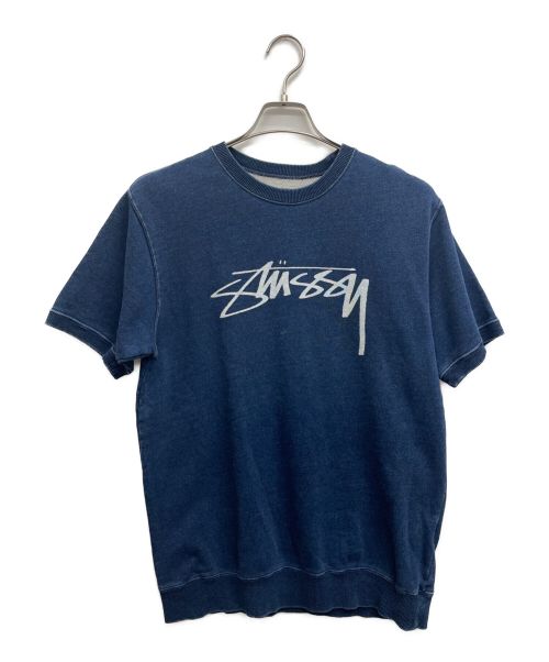 stussy（ステューシー）stussy (ステューシー) 半袖スウェット インディゴ サイズ:Sの古着・服飾アイテム