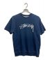 stussy（ステューシー）の古着「半袖スウェット」｜インディゴ