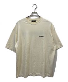 BALENCIAGA（バレンシアガ）の古着「ロゴプリントオーバーサイズTシャツ」｜アイボリー