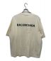 BALENCIAGA (バレンシアガ) ロゴプリントオーバーサイズTシャツ アイボリー サイズ:L：30000円