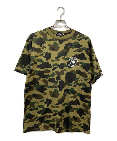 A BATHING APE（アベイシングエイプ）A BATHING APE (アベイシングエイプ) stussy (ステューシー) カットソー グリーン サイズ:L 未使用品の古着・服飾アイテム