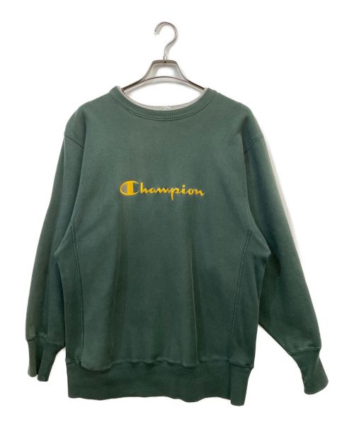 Champion REVERSE WEAVE（チャンピオンリバースウィーブ）Champion REVERSE WEAVE (チャンピオンリバースウィーブ) 90’s リバースウィーブスウェット グリーン サイズ:X-LARGEの古着・服飾アイテム