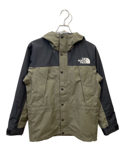 THE NORTH FACE（ザ ノース フェイス）THE NORTH FACE (ザ ノース フェイス) マウンテンライトジャケット カーキ×ブラック サイズ:Sの古着・服飾アイテム