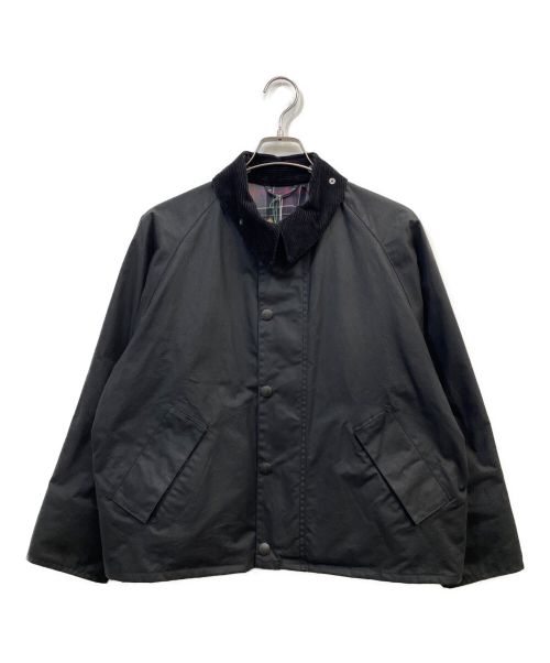 Barbour（バブアー）Barbour (バブアー) TRANSPORT ワックスジャケット ブラック×ブラウン サイズ:34の古着・服飾アイテム