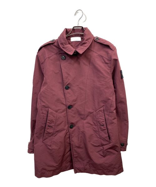 STONE ISLAND（ストーンアイランド）STONE ISLAND (ストーンアイランド) Pコート ボルドー サイズ:Lの古着・服飾アイテム