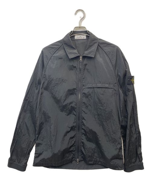 STONE ISLAND（ストーンアイランド）STONE ISLAND (ストーンアイランド) ガーメントダイナイロンメタルパッカブルブルゾン ブラック サイズ:Mの古着・服飾アイテム