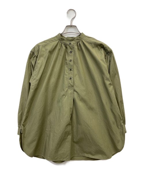 NIGEL CABOURN（ナイジェルケーボン）NIGEL CABOURN (ナイジェルケーボン) ヴィンテージギャザーブラウス カーキ サイズ:6の古着・服飾アイテム