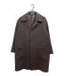 AURALEE（オーラリー）の古着「DOUBLE CLOTH LIGHT MELTON SOUTIEN COLLAR COAT」｜ブラウン