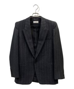 中古・古着通販】Saint Laurent Paris (サンローランパリ) ストライプ ダブルブレストジャケット ブラック サイズ:44｜ブランド・古着通販  トレファク公式【TREFAC FASHION】スマホサイト