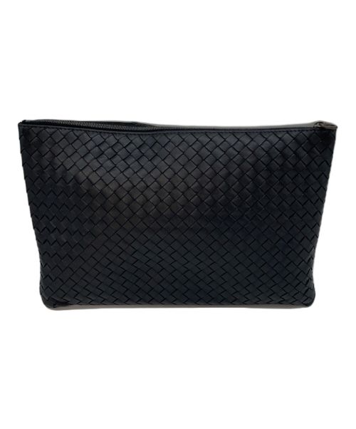 BOTTEGA VENETA（ボッテガベネタ）BOTTEGA VENETA (ボッテガベネタ) クラッチバッグ ブラックの古着・服飾アイテム