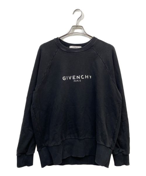 GIVENCHY（ジバンシィ）GIVENCHY (ジバンシィ) ヴィンテージロゴスウェット ブラック サイズ:XLの古着・服飾アイテム