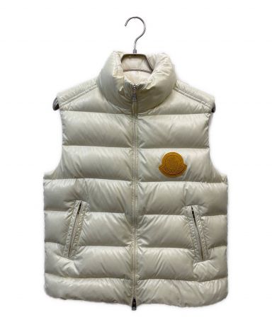 【中古・古着通販】MONCLER (モンクレール) ダウンベスト ホワイト サイズ:1｜ブランド・古着通販 トレファク公式【TREFAC  FASHION】スマホサイト