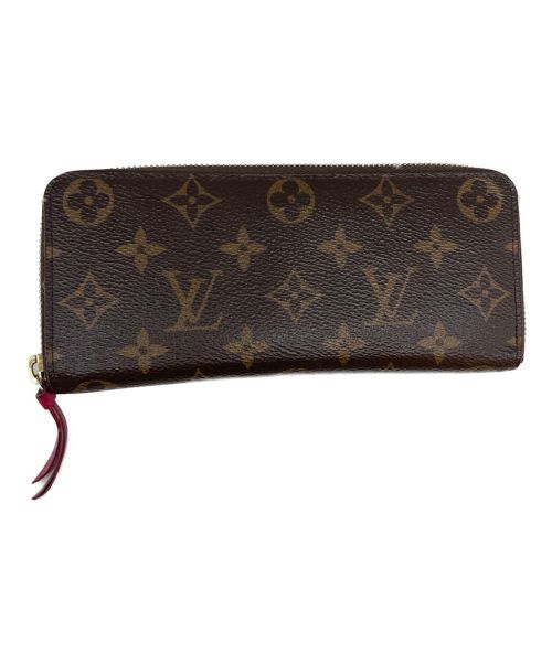 LOUIS VUITTON（ルイ ヴィトン）LOUIS VUITTON (ルイ ヴィトン) 長財布 ポルトフォイユ・クレマンス フューシャの古着・服飾アイテム