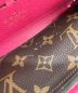 中古・古着 LOUIS VUITTON (ルイ ヴィトン) 長財布 ポルトフォイユ・クレマンス フューシャ：30000円