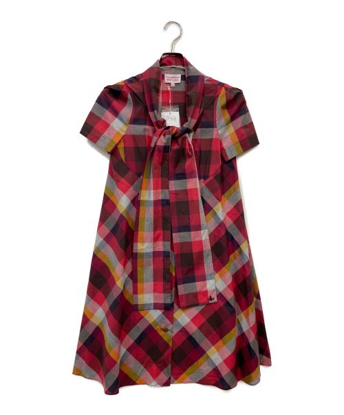 Vivienne Westwood RED LABEL（ヴィヴィアンウエストウッドレッドレーベル）Vivienne Westwood RED LABEL (ヴィヴィアンウエストウッドレッドレーベル) シャツワンピース レッド サイズ:2の古着・服飾アイテム