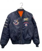 AVIREXアヴィレックス）の古着「MA-1 CIVIL AIR PATROL」｜オレンジ×ネイビー