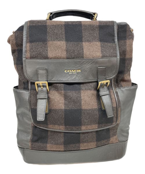 COACH（コーチ）COACH (コーチ) リュック ブラウンの古着・服飾アイテム