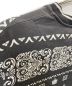 中古・古着 DOLCE & GABBANA (ドルチェ＆ガッバーナ) バンダナプリントTシャツ ブラック サイズ:48：15000円