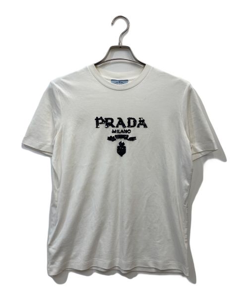 PRADA（プラダ）PRADA (プラダ) 半袖カットソー ホワイト サイズ:Mの古着・服飾アイテム