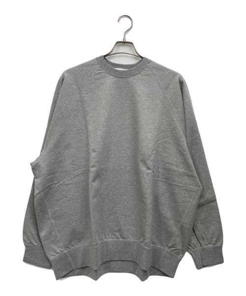 Graphpaper（グラフペーパー）Graphpaper (グラフペーパー) Ultra Compact Terry Crew Neck Sweater グレー サイズ:O/Sの古着・服飾アイテム