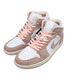 NIKE（ナイキ）の古着「Air Jordan 1 Mid SE "Pastel Pink"」｜ホワイト×ピンク