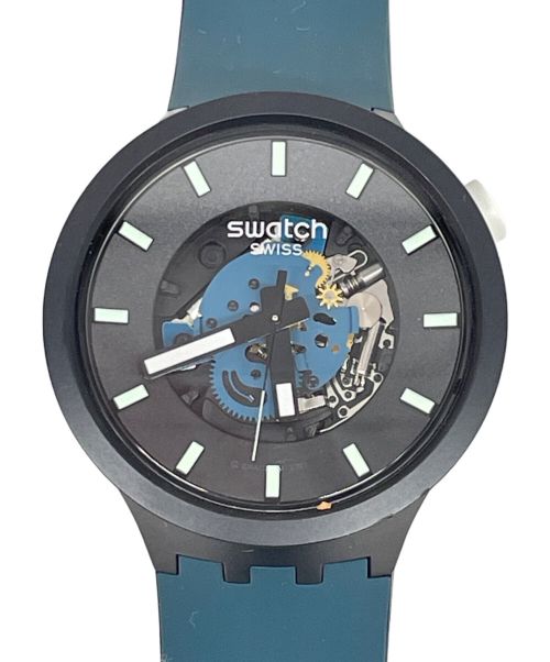 SWATCH（スウォッチ）SWATCH (スウォッチ) 腕時計 ブラックの古着・服飾アイテム