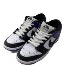 NIKE（ナイキ）の古着「Nike SB Dunk Low Pro "Court Purple"　ナイキ SB ダンク ロー プロ "コートパープル"」｜ホワイト×パープル