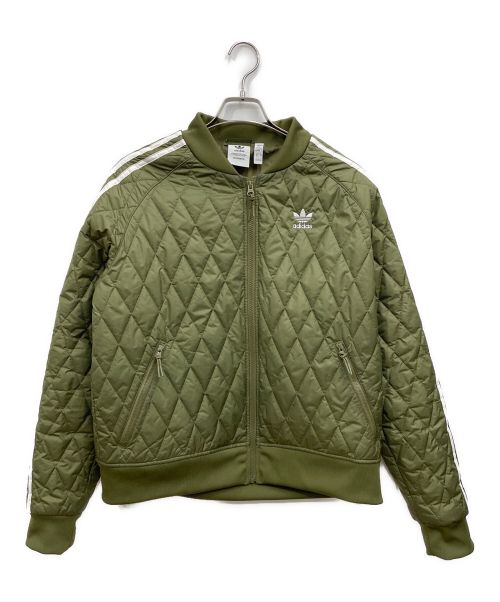 adidas Originals（アディダスオリジナル）adidas Originals (アディダスオリジナル) キルティングジャケット グリーン サイズ:Lの古着・服飾アイテム