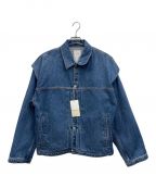 KUROクロ）の古着「POWER SHOULDER DENIM JACKET」｜インディゴ