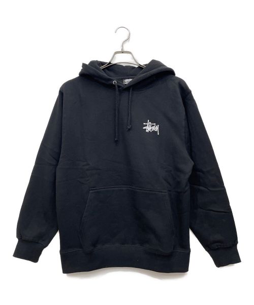 stussy（ステューシー）stussy (ステューシー) プルオーバーパーカー ブラック サイズ:Mの古着・服飾アイテム