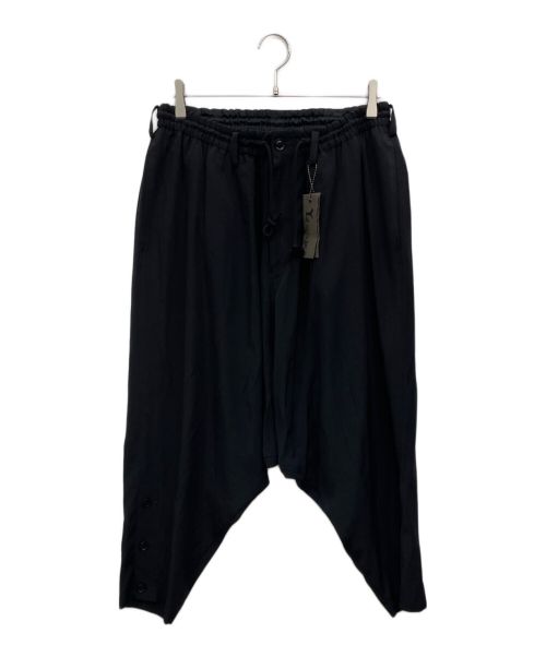 YOHJI YAMAMOTO（ヨウジヤマモト）YOHJI YAMAMOTO (ヨウジヤマモト) Hem button Sarouel-pants dechine ブラック サイズ:SIZE 2の古着・服飾アイテム