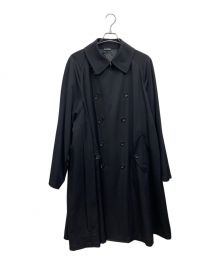 COMME des GARCONS（コムデギャルソン）の古着「ワイヤーサイドスリットトレンチコート」｜ブラック