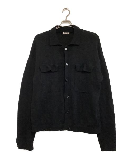 AURALEE（オーラリー）AURALEE (オーラリー) UNEVEN WOOK CORD KNIT BLOUSON ブラック サイズ:　　　の古着・服飾アイテム