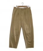 YAECAヤエカ）の古着「CHINO CLOTH PANTS TUCK TAPERED」｜ベージュ