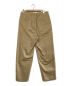 YAECA (ヤエカ) CHINO CLOTH PANTS TUCK TAPERED ベージュ サイズ:W32：4480円