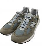 NEW BALANCEニューバランス）の古着「スニーカー NEW BALANCE USA製 STEELBLUE」｜グレー