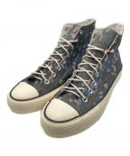 nonnative×LIBERTYノンネイティブ×リバティ）の古着「DWELLER TRAINER HI COTTON CANVAS」｜ブルー