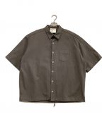 digawelディガウェル）の古着「CANVAS BIG S/S SHIRT」｜グレー