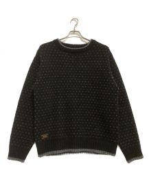 WTAPS（ダブルタップス）の古着「ARAN SWEATER」｜ブラック×グレー