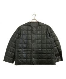 YOKE（ヨーク）の古着「REVERSIBLE QUILTED LEATHER LINNER BLOUSON」｜グレー