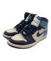 NIKE（ナイキ）の古着「スニーカー AIR JORDAN1 RETRO  オブシディアン」｜ブルー×ホワイト