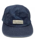 SUPREMEシュプリーム）の古着「デニムロゴキャップ」｜インディゴ