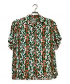 WACKO MARIAワコマリア）の古着「オープンカラーシャツ」｜グリーン×オレンジ