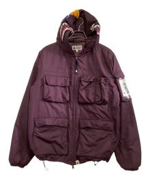 A BATHING APE（アベイシングエイプ）の古着「マルチポケットシャークジャケット」｜パープル