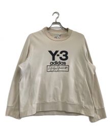 Y-3（ワイスリー）の古着「STACKED LOGO CREW SWEATER」｜ベージュ